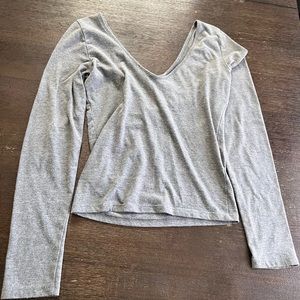 Express Long Sleeve Crop Top
